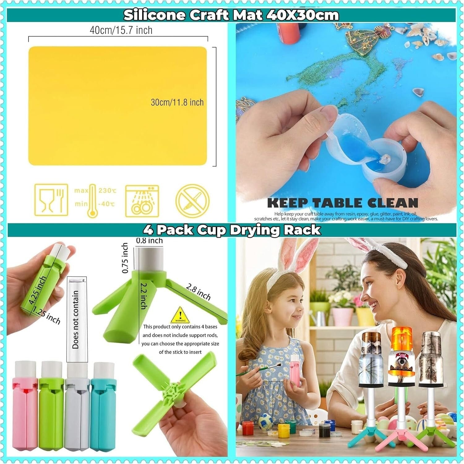 All-in-One 4 Arm Tumbler Maker - Premium Crafting Kit for Personalized Tumblers