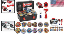 Load image into Gallery viewer, 12 Spinning Tops Bey Battle Burst Set with Portable Box &amp; Two-Way Launchers