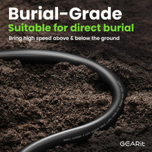 Load image into Gallery viewer, Durable 250ft Outdoor Cat6 Ethernet Cable with Waterproof Gold Connectors