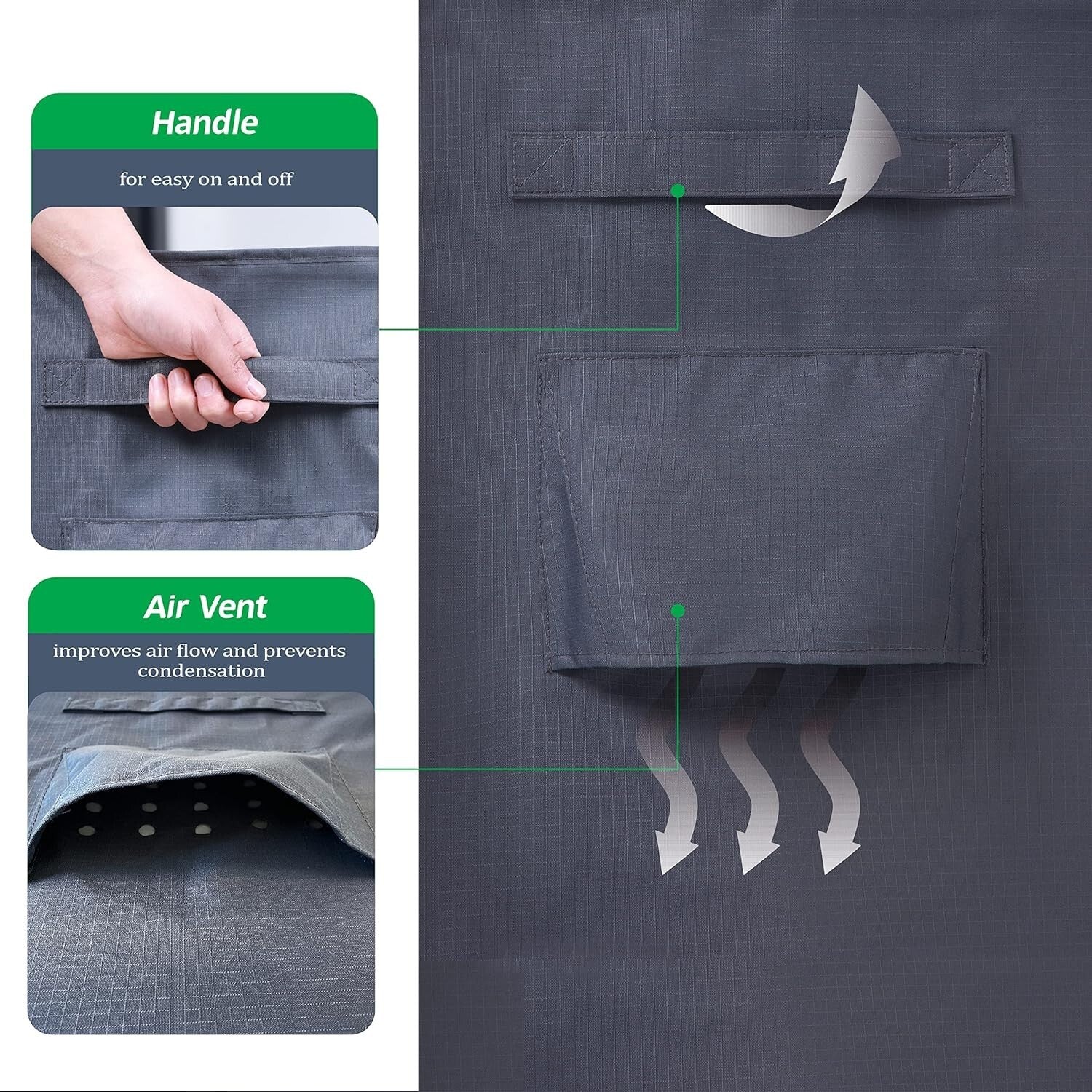 UV-Resistant Extra Large 180"x96"x36" Patio Furniture Cover - Premium Quality