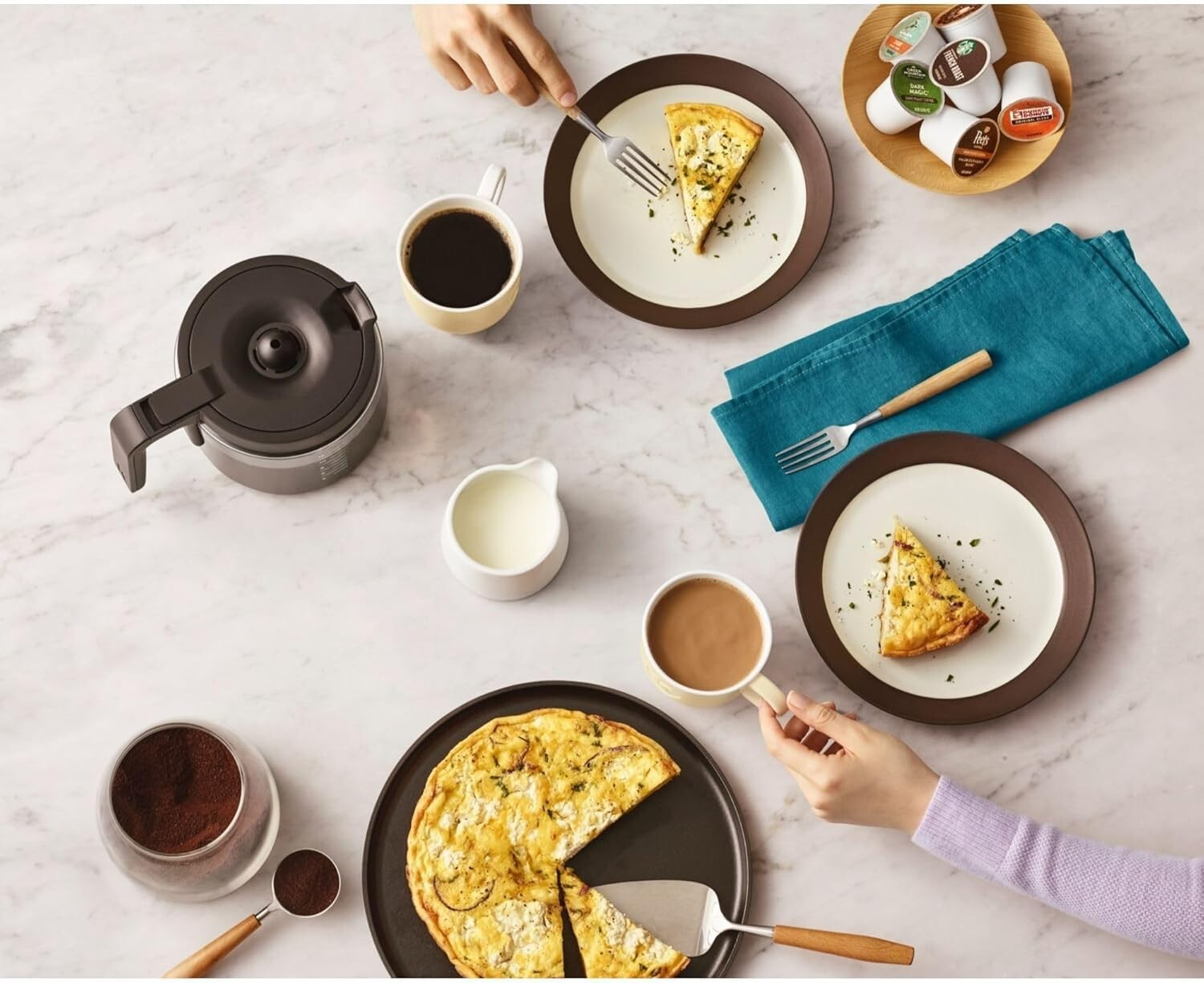 K-Duo Single Serve & Carafe Coffee Maker - Programmable, 60oz Reservoir, Black