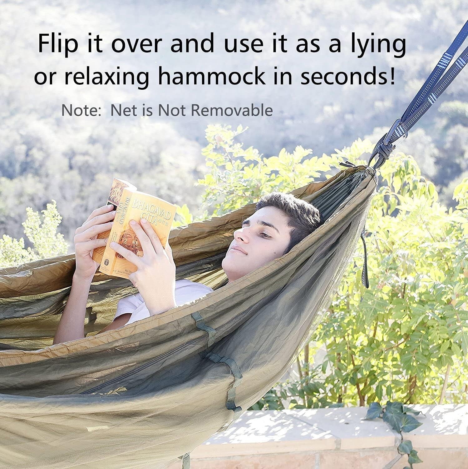 Compact Portable 2-Person Hammock with Setup Tools - Ideal for Outdoor Fun