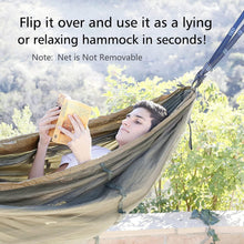 Load image into Gallery viewer, Compact Portable 2-Person Hammock with Setup Tools - Ideal for Outdoor Fun
