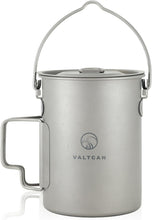Load image into Gallery viewer, Lightweight 0.95qt Titanium Picnic Pot with Built-in Handles and Storage Bag