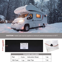 Load image into Gallery viewer, Dual Pack QAI Certified RV Tank Heater Pads - Prevent Freezing Up to 50 Gal