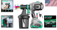 Load image into Gallery viewer, Versatile HVLP Paint Sprayer with 3 Spray Patterns &amp; 4 Nozzles for DIY Projects