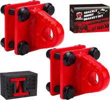 Load image into Gallery viewer, Premium 2 Pack D-Ring Shackle Bolts with Protective Coating for Trucks &amp; ATVs