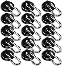 Load image into Gallery viewer, Neodymium Magnetic Hooks, 15 Pack - Strong, Easy Install, Adjustable Design
