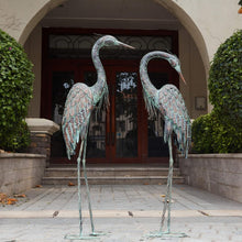 Load image into Gallery viewer, Large Standing Crane Statues - Beautiful Bird Yard Art for Garden Display