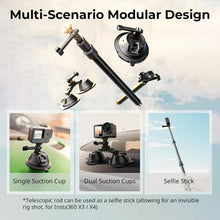 Load image into Gallery viewer, Telescopic Action Camera Mount with Dual Suction Cups for Panoramic Filming