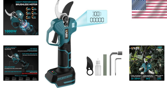 Lightweight Brushless Electric Pruning Shears - Fast 0.5s Trimming for Gardeners