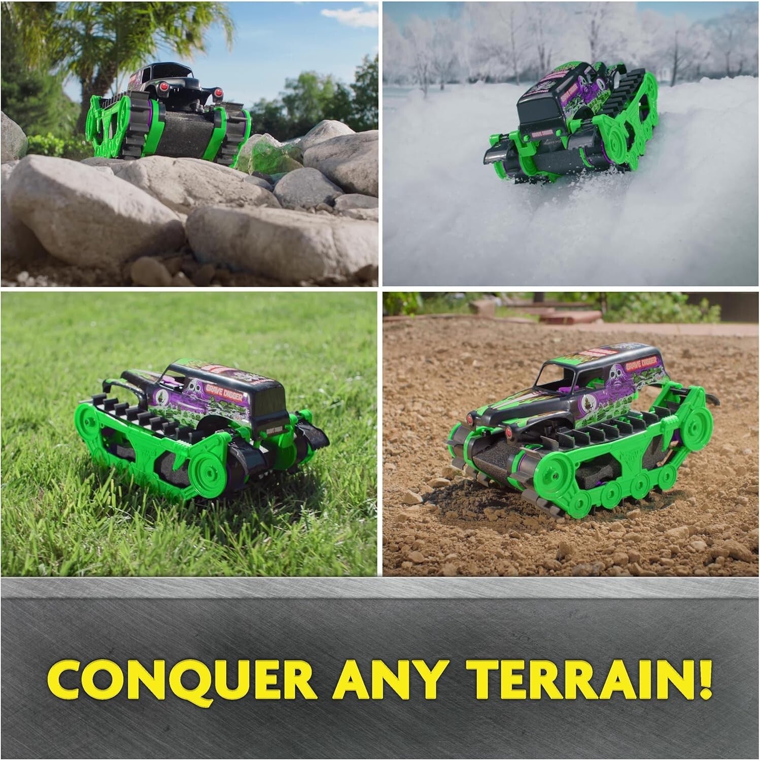 All-Terrain Grave Digger Trax RC Monster Truck - Fastest Outdoor Fun for Kids