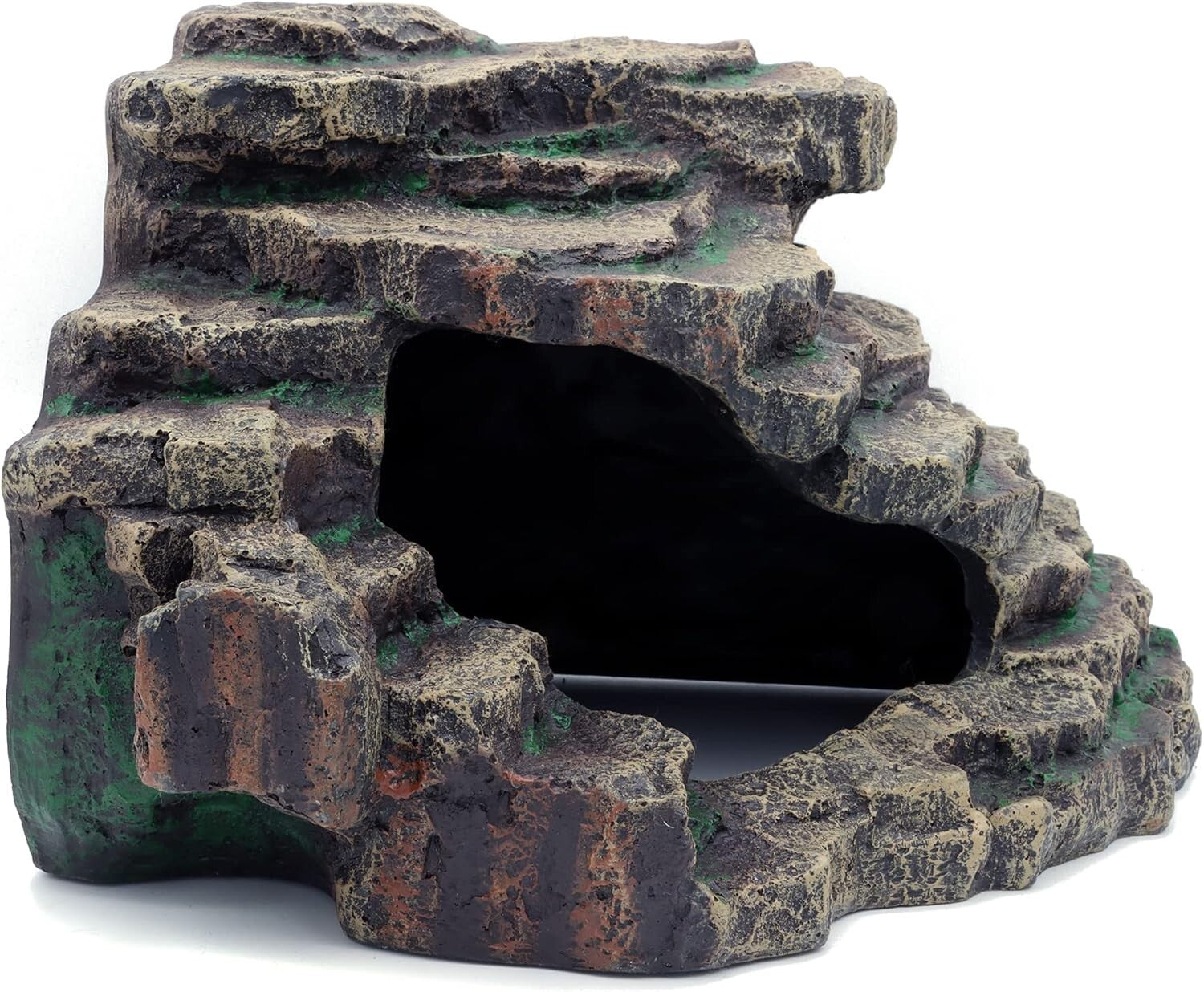 Natural Rock Appearance Extra Large Hideout for Bearded Dragons and Small Pets