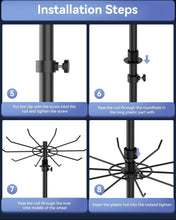 Load image into Gallery viewer, Spinning Black Metal Display Rack - Adjustable Height for Hats, Jewelry &amp; More