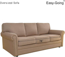 Load image into Gallery viewer, Oversized Stretch Sofa Slipcover in Black - Easy Care for Elegant Living Rooms