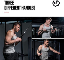 Load image into Gallery viewer, 330 lbs Home Gym Pulley System - Versatile Cable Weight for Strength Training