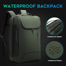 Load image into Gallery viewer, Waterproof Tech Backpack with Smart Lock &amp; Fast Charging for Adventurous Adults