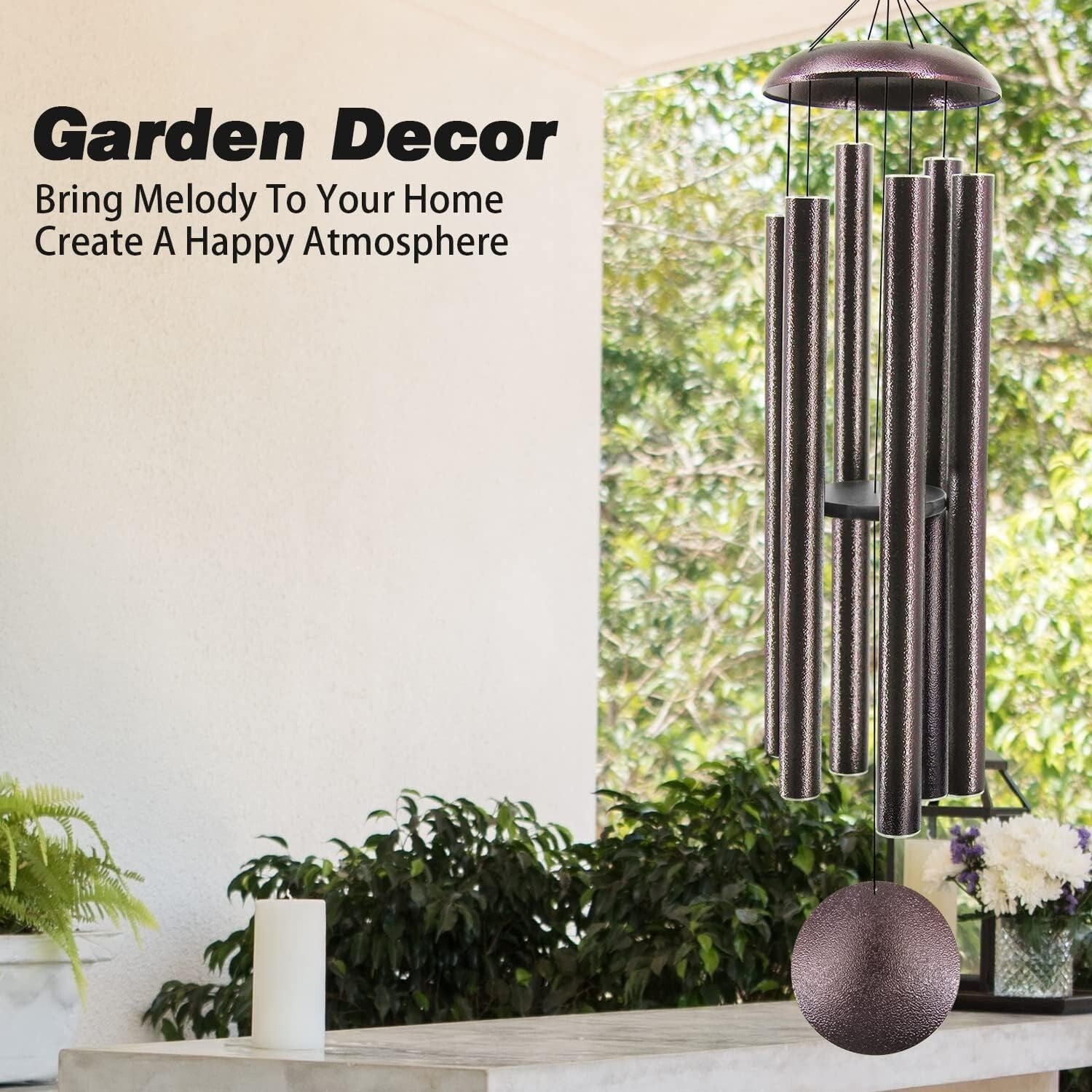 Elegant 60-Inch Deep Tone Wind Chimes - Perfect Outdoor Decoration Gift