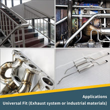 Load image into Gallery viewer, Universal Fit 3.5 Inch T304 Stainless Steel Exhaust Mandrel Bend Pipe, 2PCS