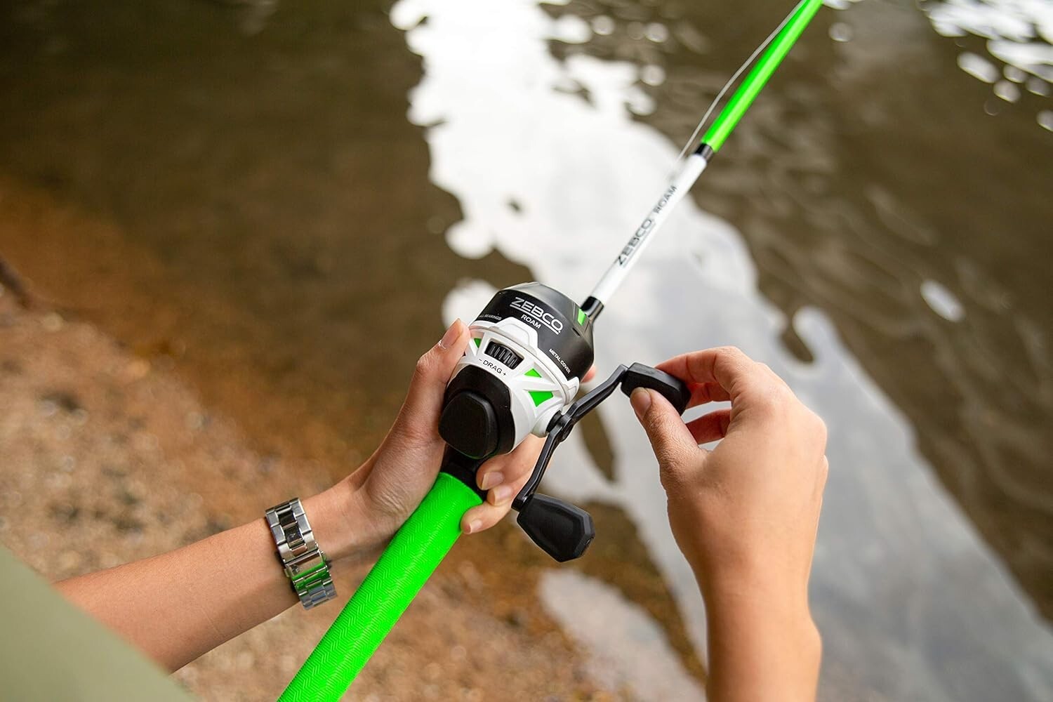 All-Day Comfort in a 6-Foot Telescopic Fishing Rod & Reel Combo - Bass & Trout