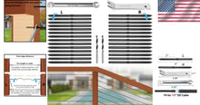 Load image into Gallery viewer, Elegant T316 Stainless Steel Deck Railing Hardware with Easy Installation Kit