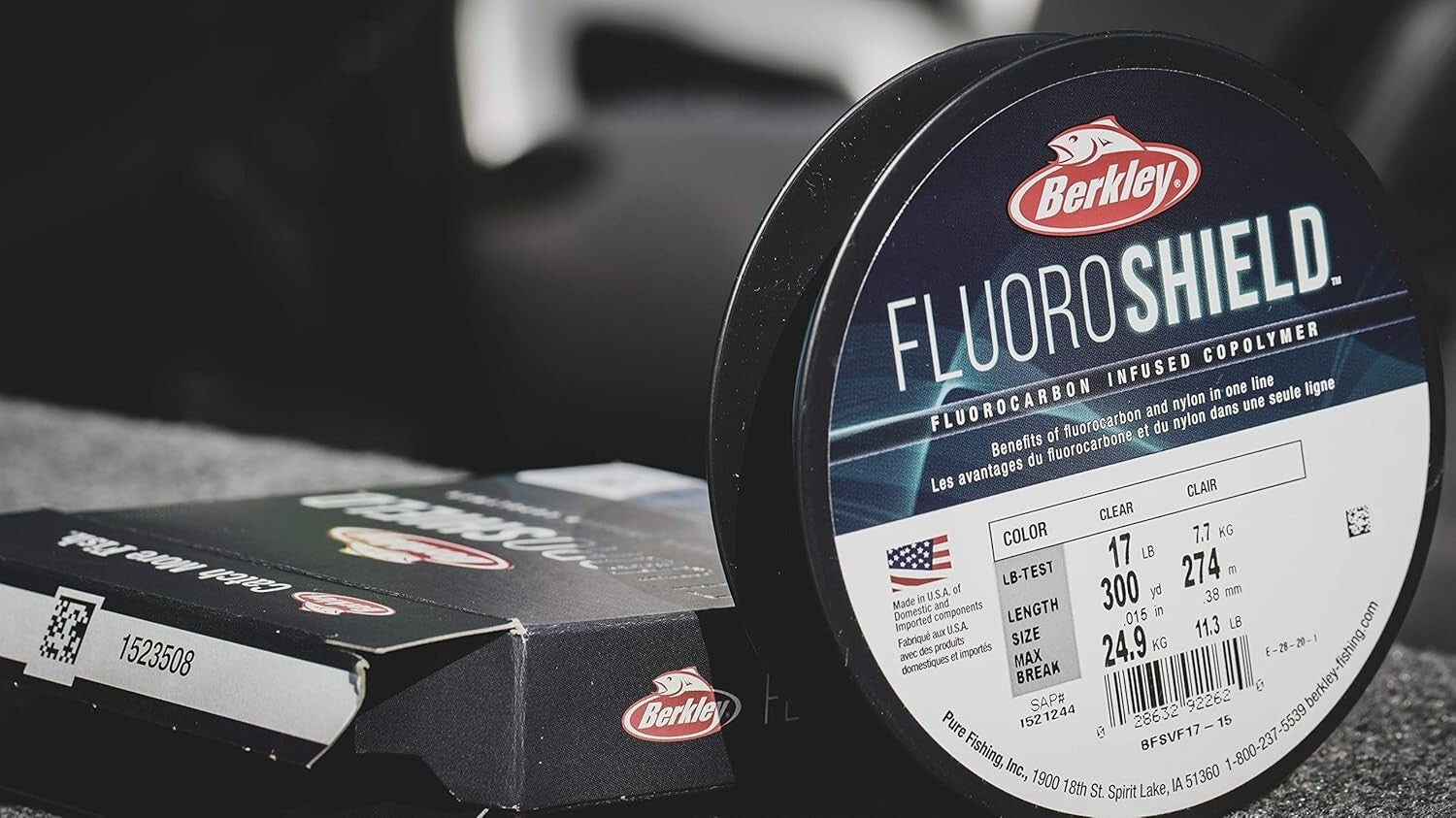 High Strength 4lb Test Fluorocarbon Fishing Line - 3000yd for Spinning & Casting