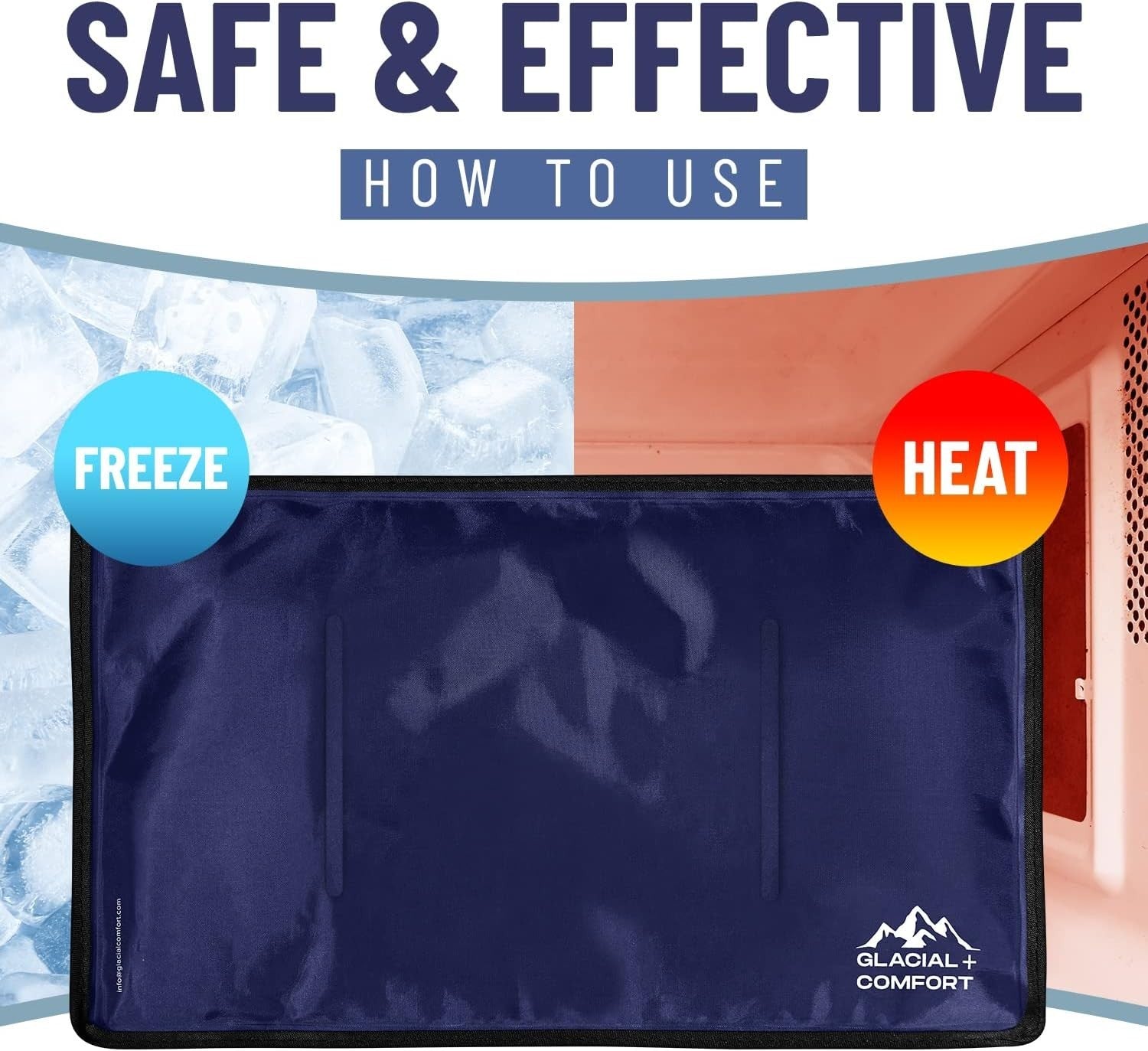 Flex Technology Gel Ice Pack - 21"x13" Reusable Cold Pad for Inflammation Relief