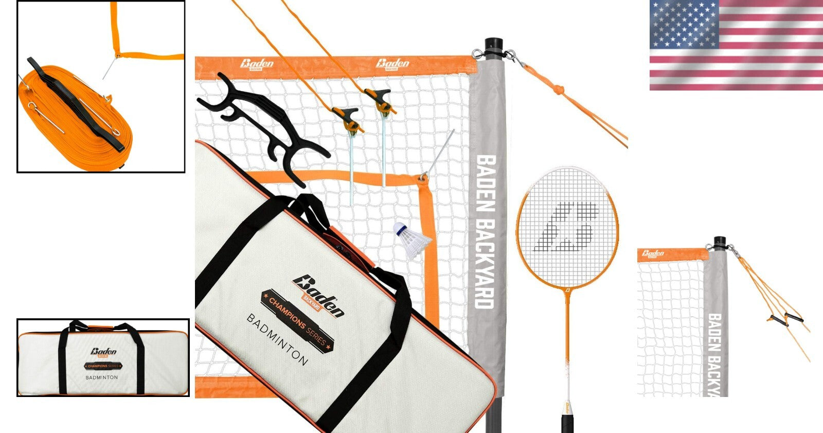 Family-Friendly Badminton Set - Regulation Size Net, Poles & Premium Carry Bag