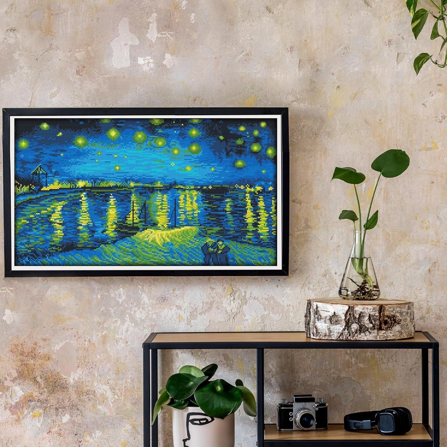 Diamond Painting Kit - Create Van Gogh's Starry Night Over the Rhône Masterpiece