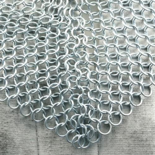 Durable 4-Pound Chainmail Coif Armor - Medieval Neck Protection in 18.75 Inches