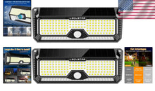 Load image into Gallery viewer, Solar Outdoor Motion Sensor Lights - 4000 Lumen, Waterproof LED Security Lights