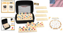 Load image into Gallery viewer, Family Rummy Cube Game 8 Player Edition with Vibrant Tiles and Wooden Holders
