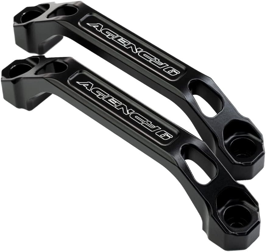 Universal Fit Roof Rack Handles - Durable Aluminum & Stainless Steel, Black