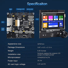 Load image into Gallery viewer, Silent 32-Bit Control Board &amp; E3 V3.0.1 Touch Display for Enhanced 3D Printing