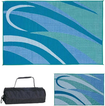 Load image into Gallery viewer, UV Coated 8x12 Outdoor Reversible Mat for RVs &amp; Gardens – Secure &amp; Breathable