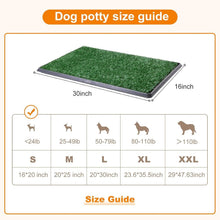 Load image into Gallery viewer, Compact Dog Grass Pad with Tray - Ideal Indoor Potty for Apartments and Patios