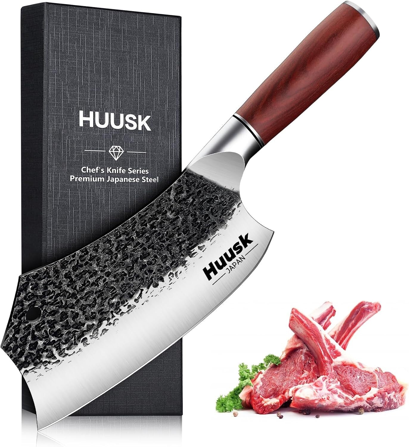 Elegant Handcrafted 7 Inch Meat Cleaver - Perfect for Home Cooks & Professionals