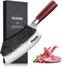 Load image into Gallery viewer, Elegant Handcrafted 7 Inch Meat Cleaver - Perfect for Home Cooks &amp; Professionals