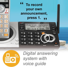 Load image into Gallery viewer, Smart Long-Range DECT 6.0 Cordless Phone with 5 Handsets &amp; Easy-to-Read Display