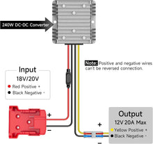 Load image into Gallery viewer, Step Down Converter for Milwaukee Batteries: Includes Fuse &amp; Easy Wiring