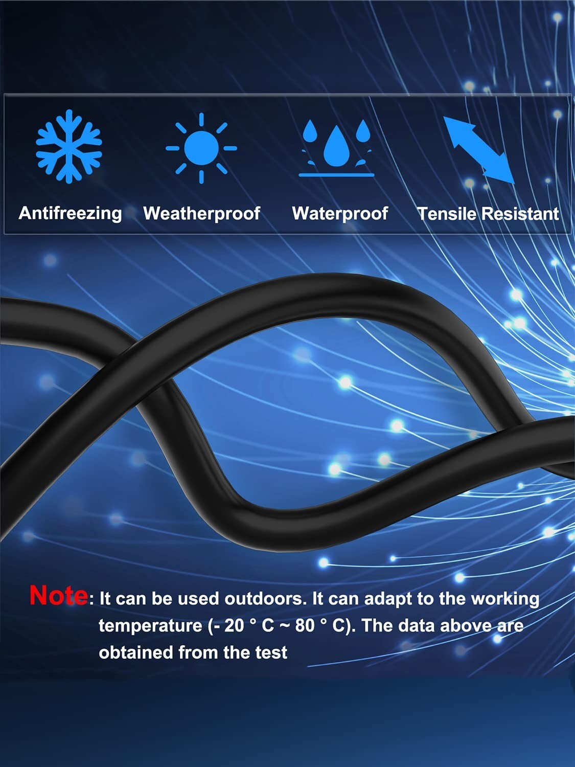 100ft Cat 8 Ethernet Cable - Heavy Duty, Weatherproof, High-Speed Connectivity