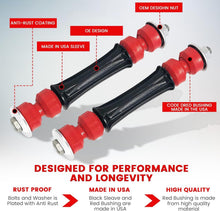 Load image into Gallery viewer, Performance 4-Piece Sway Bar Link &amp; CODE RED Bushing Kit for 07-20 GM Vehicles
