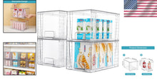 Load image into Gallery viewer, Multi-Purpose Acrylic Storage Drawers - 4-Pack Clear Bins for Tidying Spaces