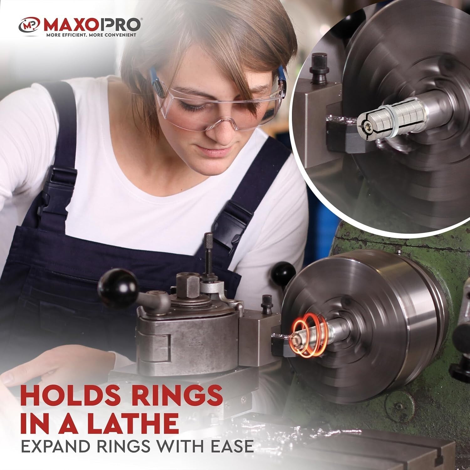Durable Stainless Steel Ring Mandrel for Lathes - Sizes 11-14, Effortless Use