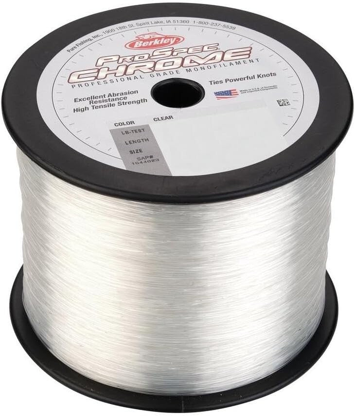 40lb Break Strength Fishing Line - ProSpec Chrome 1000yd Monofilament