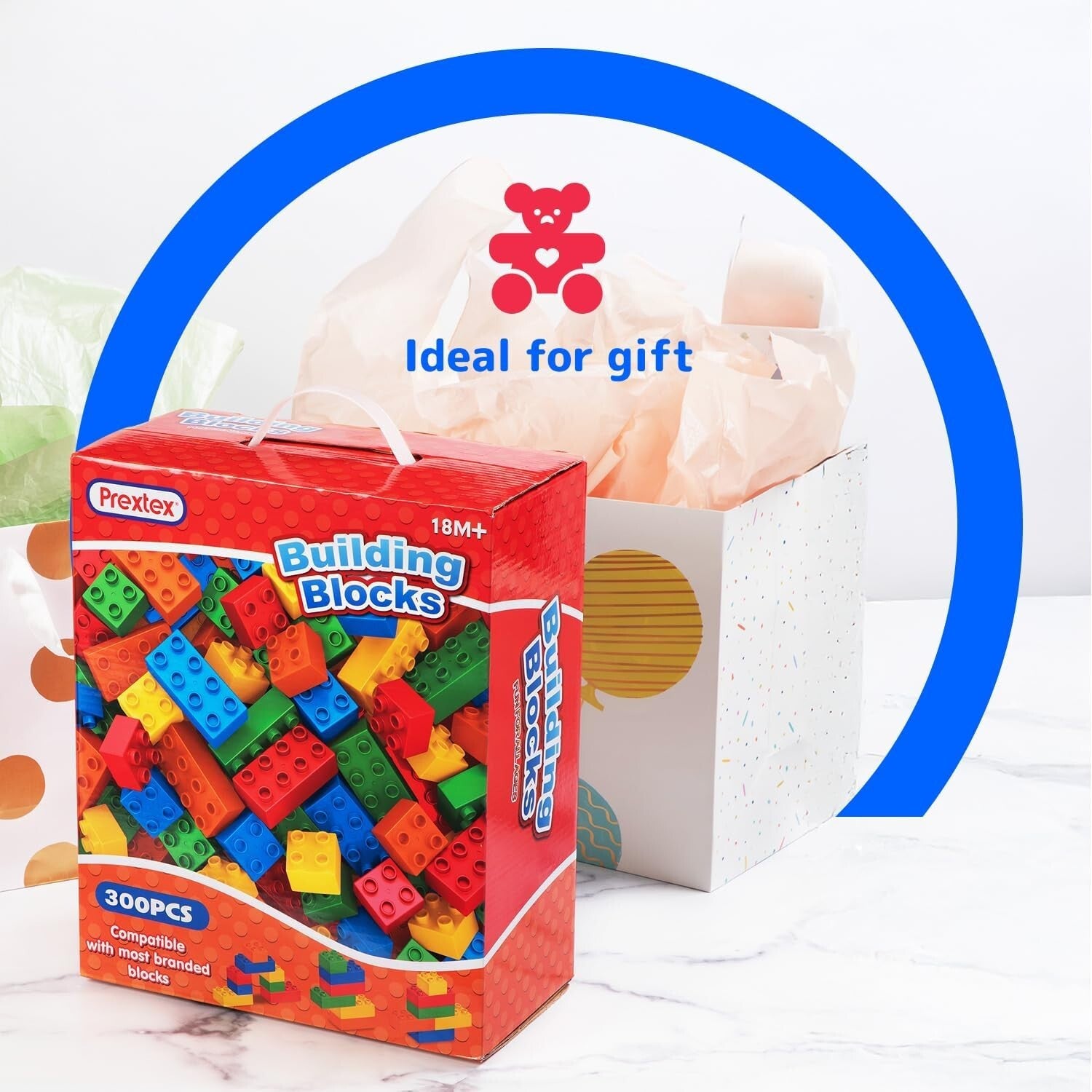 Lightweight 300 Jumbo Building Bricks - Perfect for Toddlers' Imaginative Play