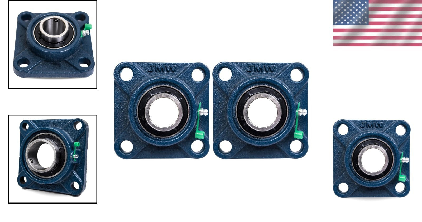 1-3/4 Inch Bore Pillow Block Bearing Pack - Perfect for Machinery Applications