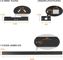 Load image into Gallery viewer, Corrosion-Proof Door Jamb Reinforcement Kit with Sturdy Latch &amp; Hinge Shields