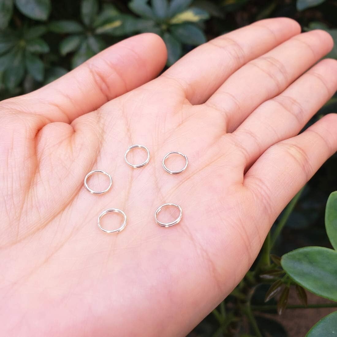Durable 100pcs 7mm Authentic Silver Jump Rings - Hypoallergenic Jewelry Supplies