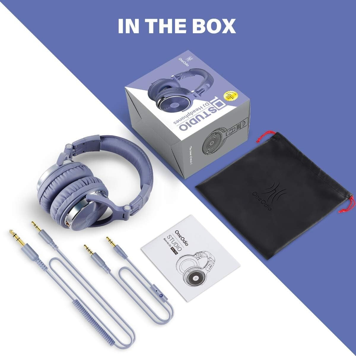 High-Fidelity Over-Ear DJ Headsets with Noise Isolation & Neodymium Drivers